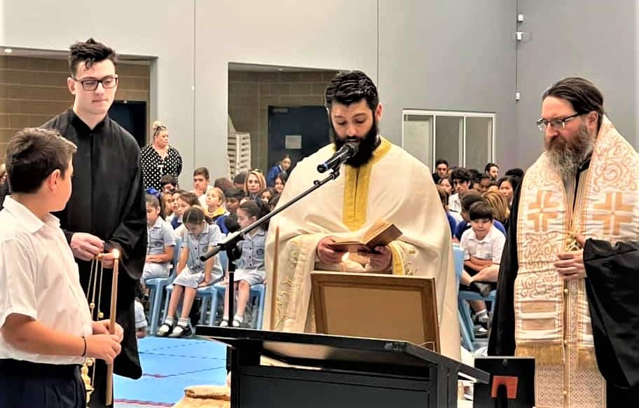 Στο Ελληνορθόδοξο σχολείο του Αγίου Ανδρέα, Πέρθη, Δυτική Αυστραλία.