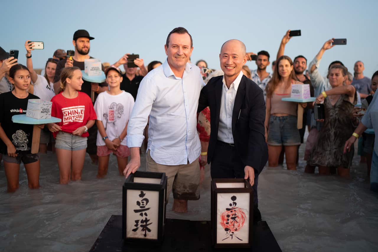 Floating lantern festival Broome