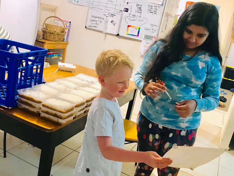 “The idea of providing food to emergency services workers clicked immediately, we discussed it with our friends and one of them Anshuman provided his backyard for cooking the food.”  With the help of friends, Siddharth and his family started cooking at 10