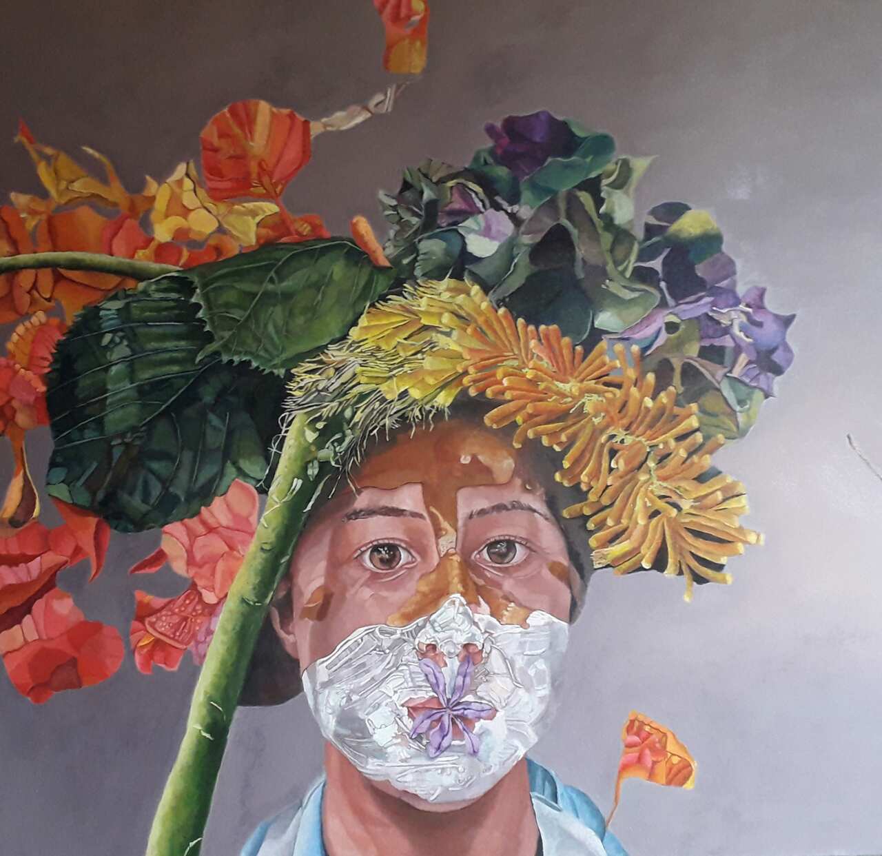 Colombian artist María Peña's art work