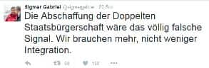 Sigmar Gabriel via Twitter