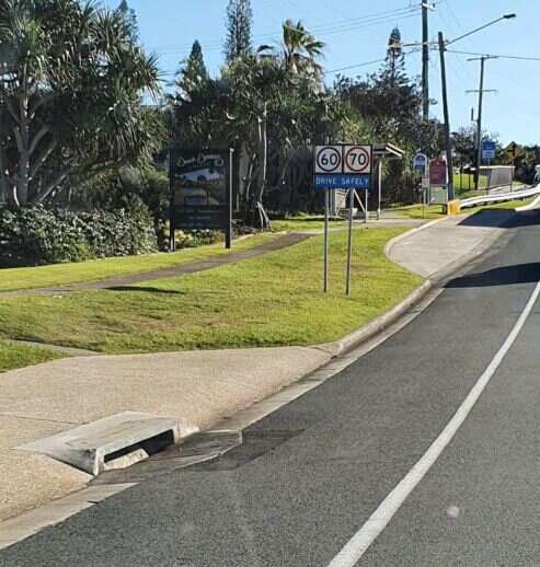 The conflicting speed sign on David Low Way confused Noosa motorists.