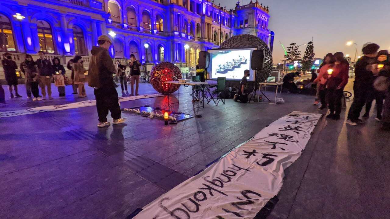 「六四事件」33 周年布里斯本悼念集會。