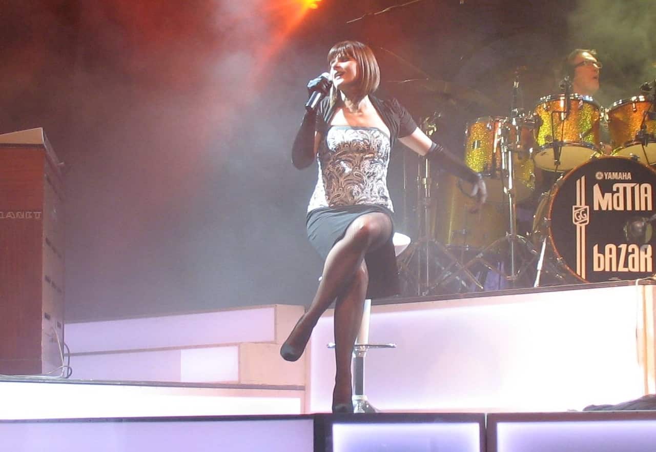 Silvia Mezzanotte con i Matia Bazar