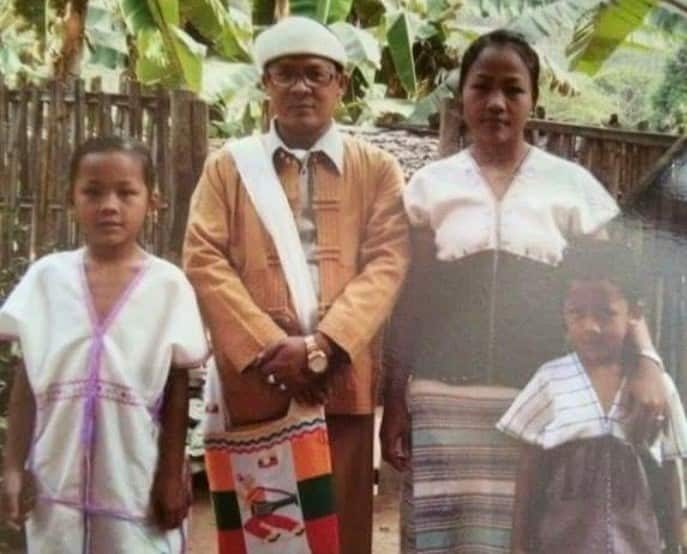 Silver Bell Morris and her family at Mae Surin Refugee Camp in Thai-Myanmar border