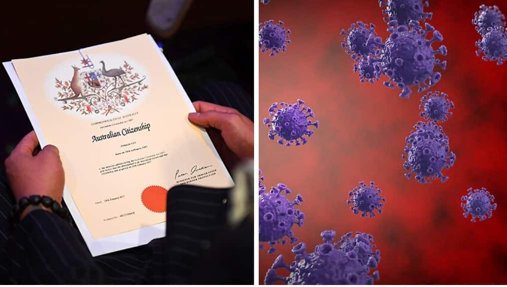 The citizenship ceremonies are on hold in some parts of Australian due to COVID-19 restrictions.