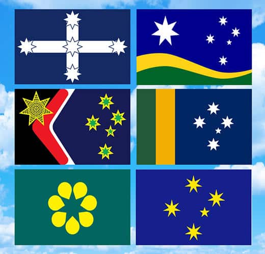 Six flags to choose from