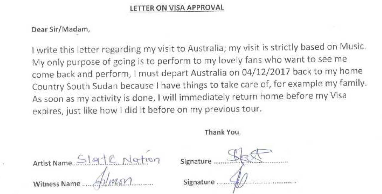 Letter from Emete confirming the agreement 