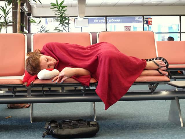 Sleeping in airports