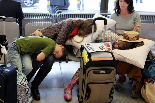 Sleeping in airports