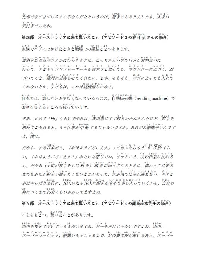 Script for Episode 5 for Slow Japanese, a podcast by SBS Japanese for the language learners. 3/4