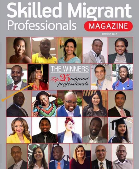 The cover of the magazine which includes Dr Hema Wadhwa