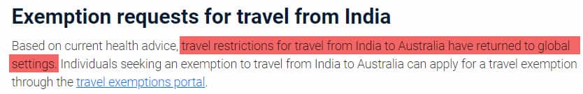 Travel restrictions India