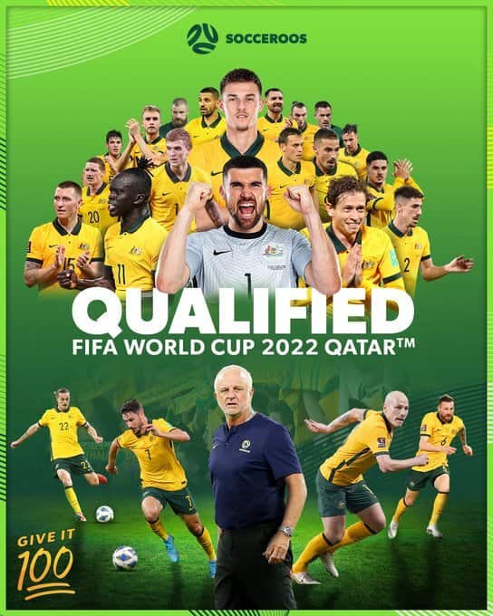 Aussies qualificam-se para o Mundial de futebol no Catar