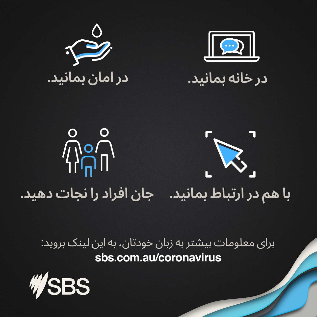 Dari coronavirus social message 