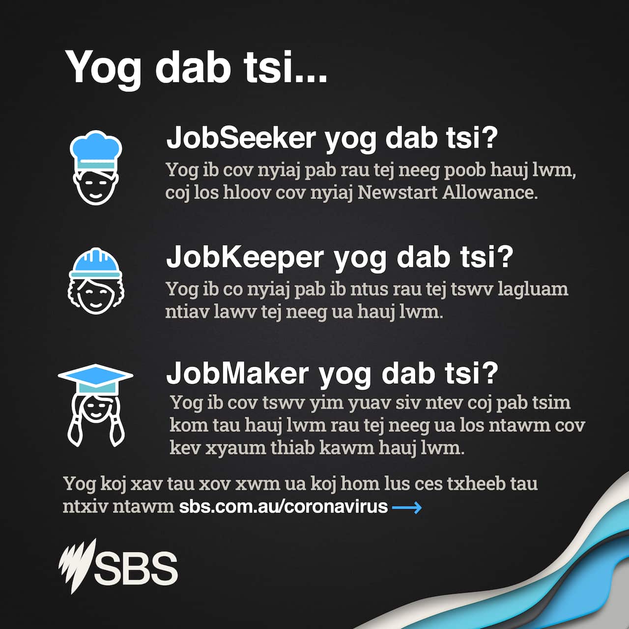 JobSeeker, JobKeeper and JobMaker infographic