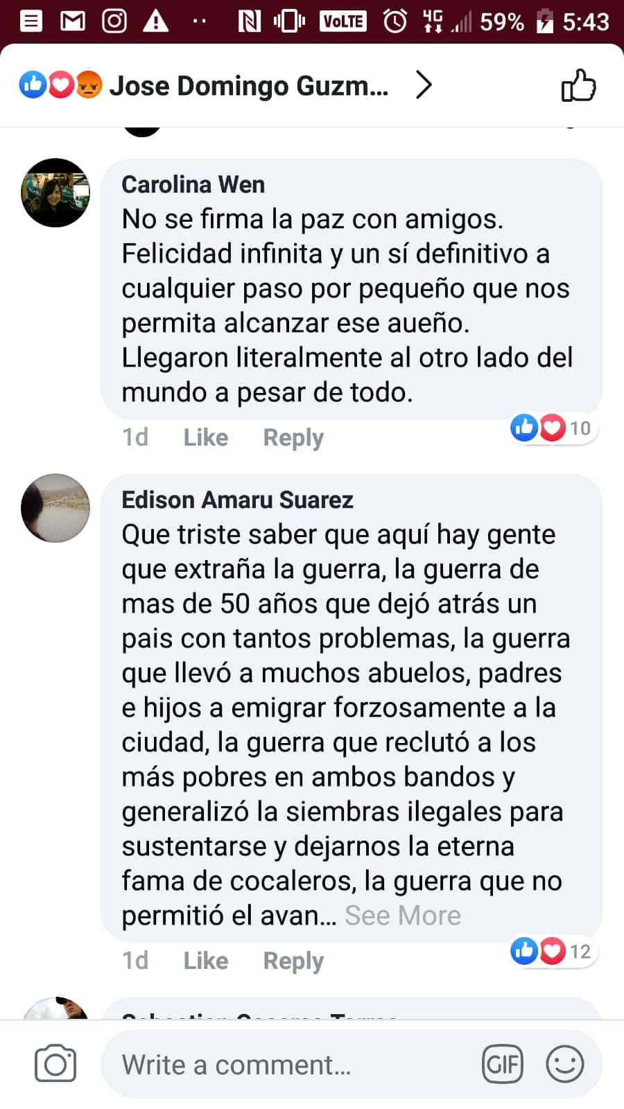 opiniones visita exFARC