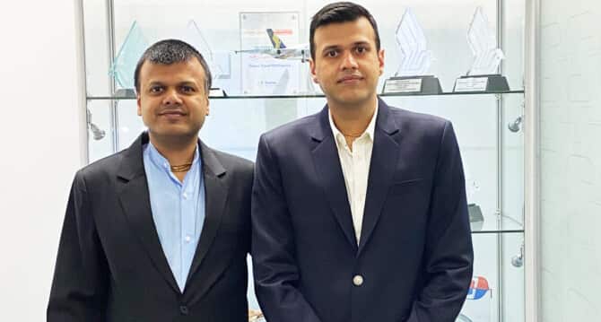 Ashwini (left) and Abhishek Sonthalia of Gaura Travel.