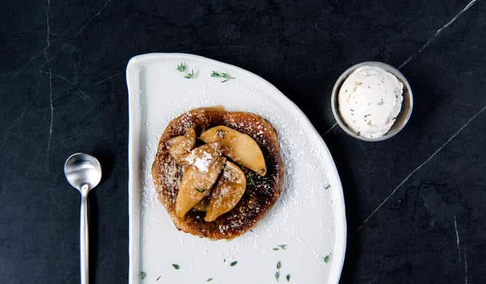 Soul Dining's version comes topped with apple