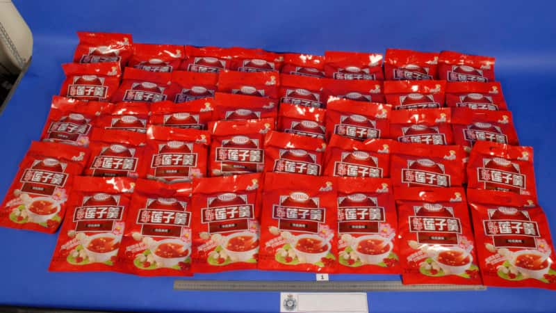 Soup packets which contain drug