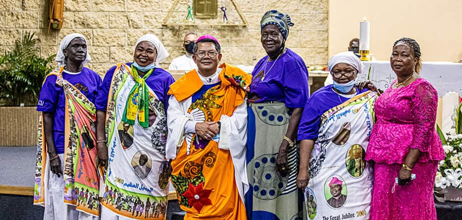 Legion Mary presenting Gift at Feast of ST Josephine Bakhita