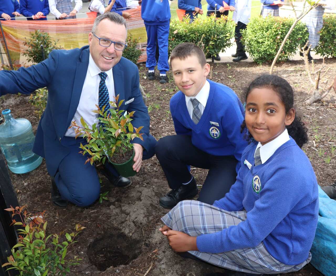 From the tree planting activity at St Andrews Grammar School