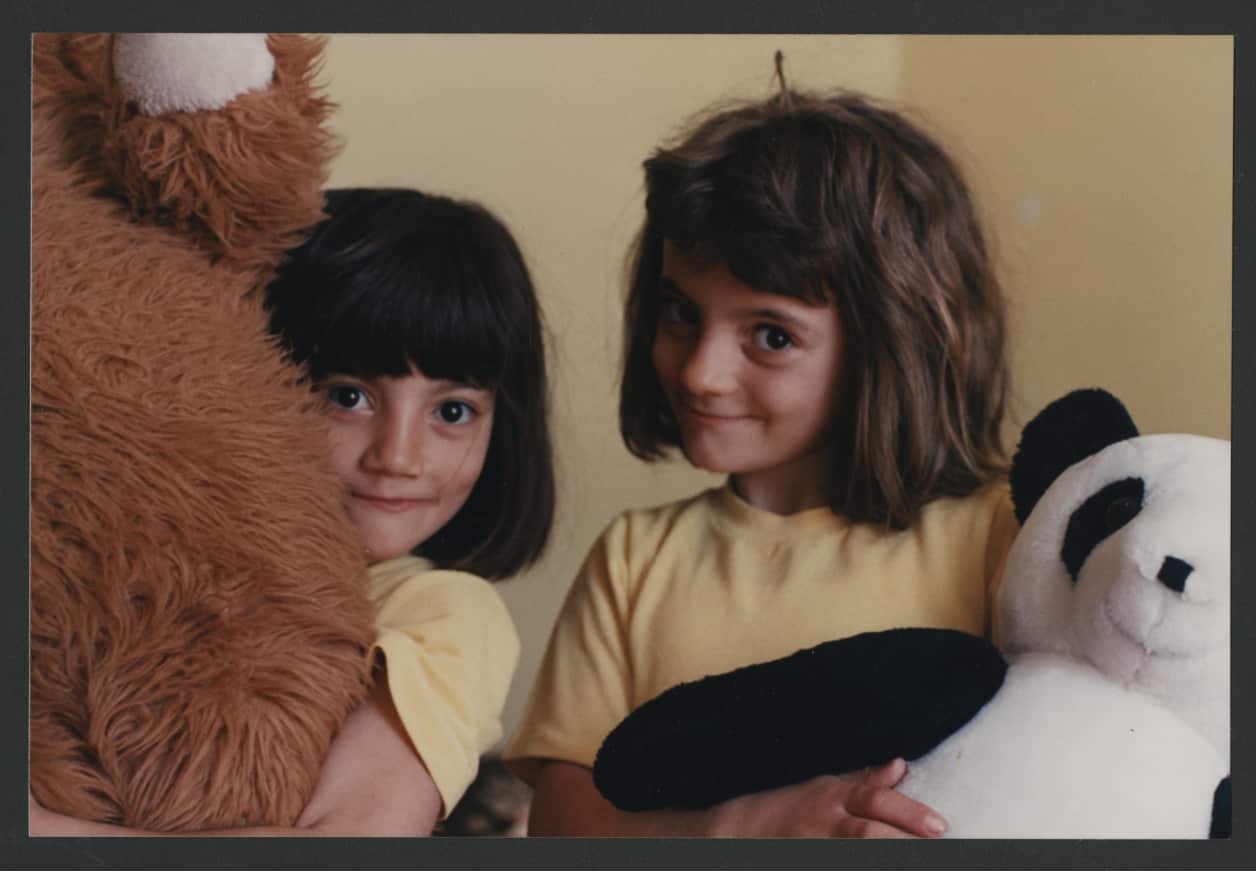 Stacey and Vickie with teddy bears