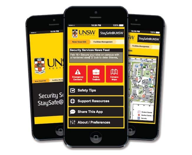 Stay Safe at UNSW app