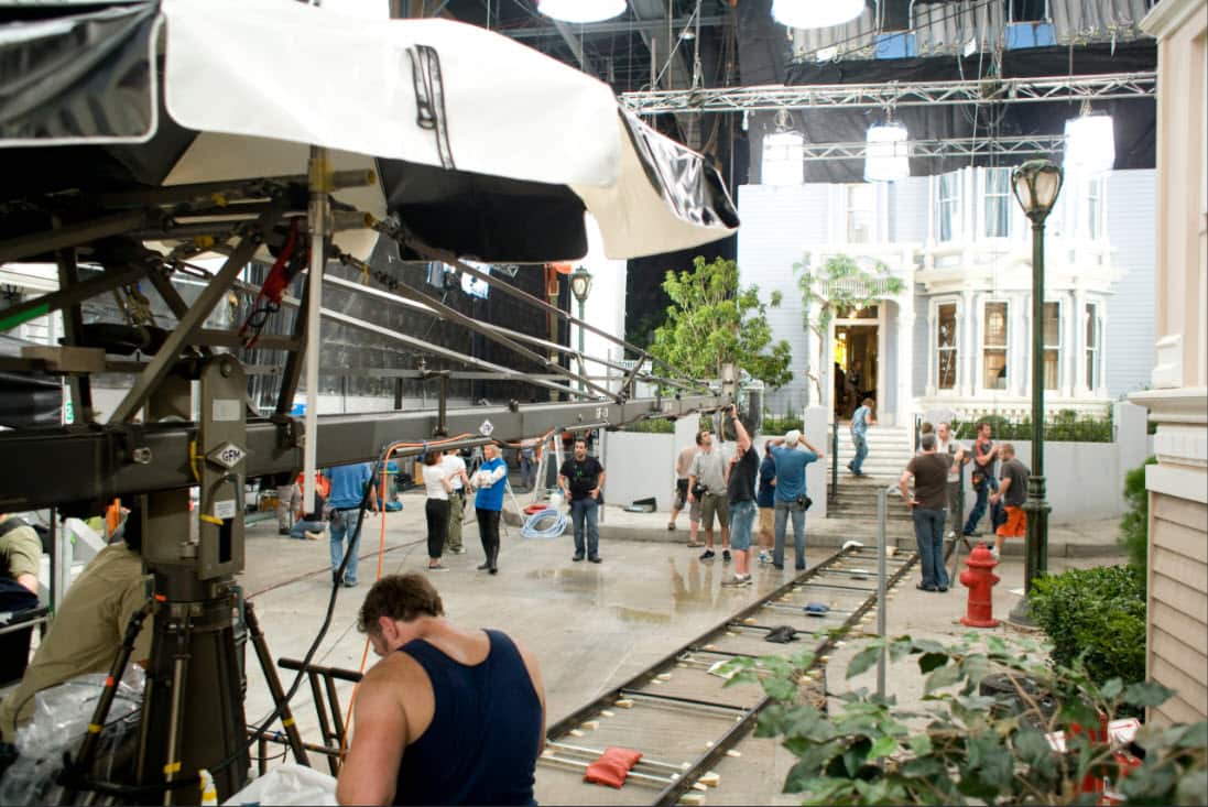 Il set del film del 2008 'Alla ricerca dell'isola di Nim' con Jodie Foster