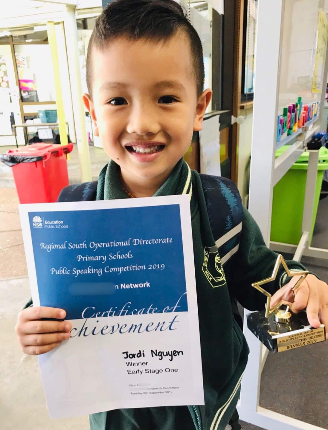 Subi giành giải nhất khu vực cuộc thi Public Speaking năm 2019