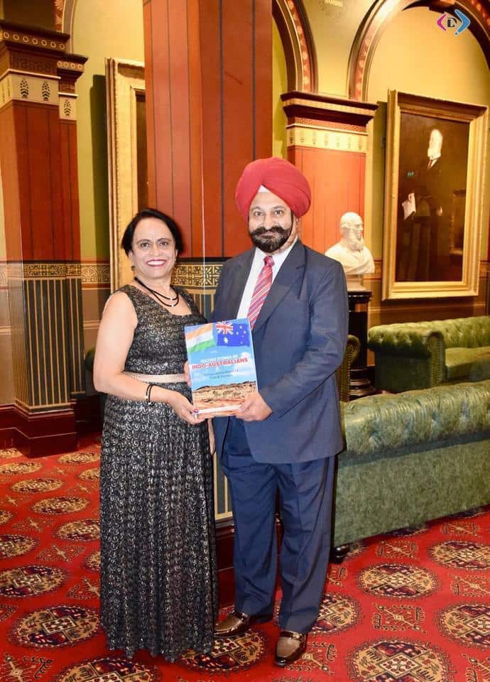 Harmohan singh Walia with his book