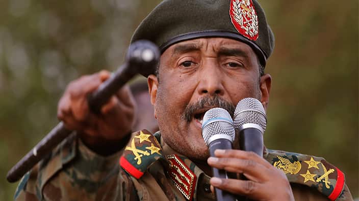 Sudanese Gen. Abdel-Fattah Burhan, head of the military council