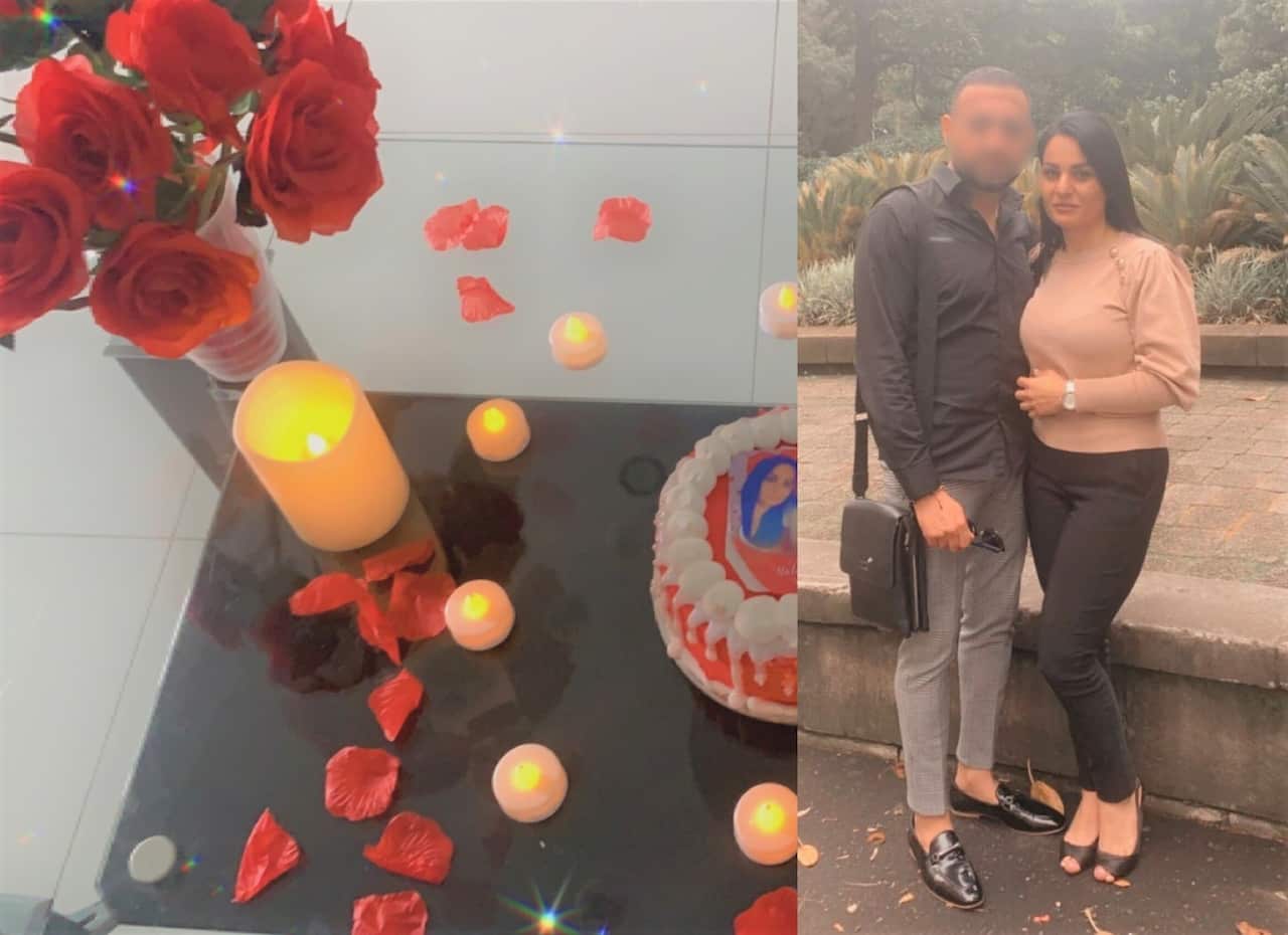 Suha with her fiance Ricardo