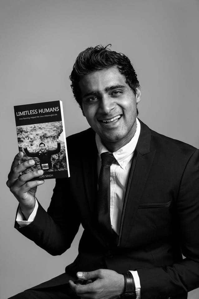 Sukant Singh with his book