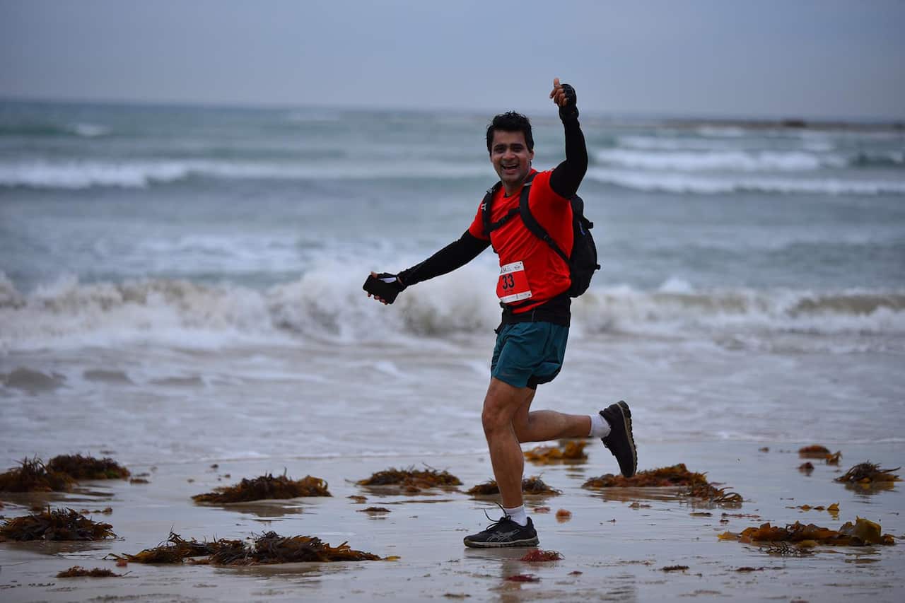 Suki at the 100 km marathon