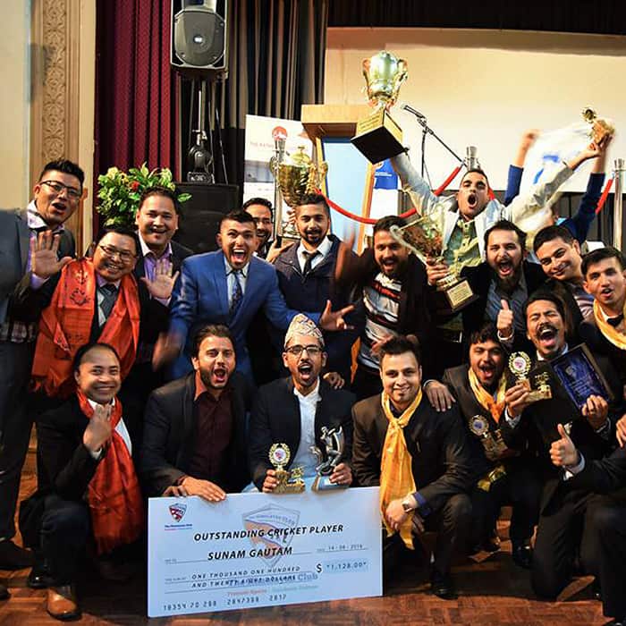 Sunam Gautam outstanding Nepali cricket player in Melbourne Australia