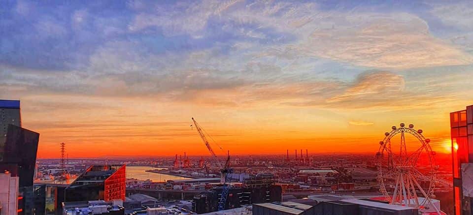 A skyline view over Dockland, Melbourne.