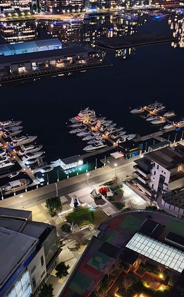 A view from Mr Katyal’s residence at Dockland.