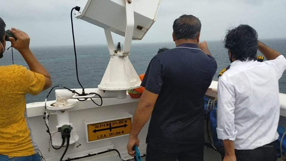 Sighting with binoculars