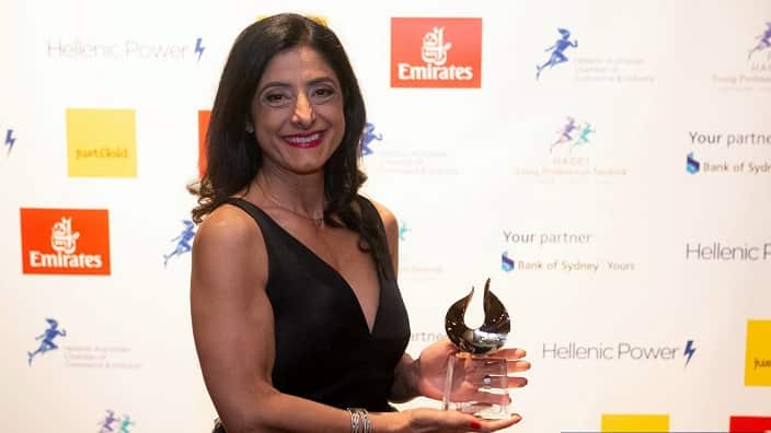 Greek Australian entrepreneur Suzi Dafnis. 