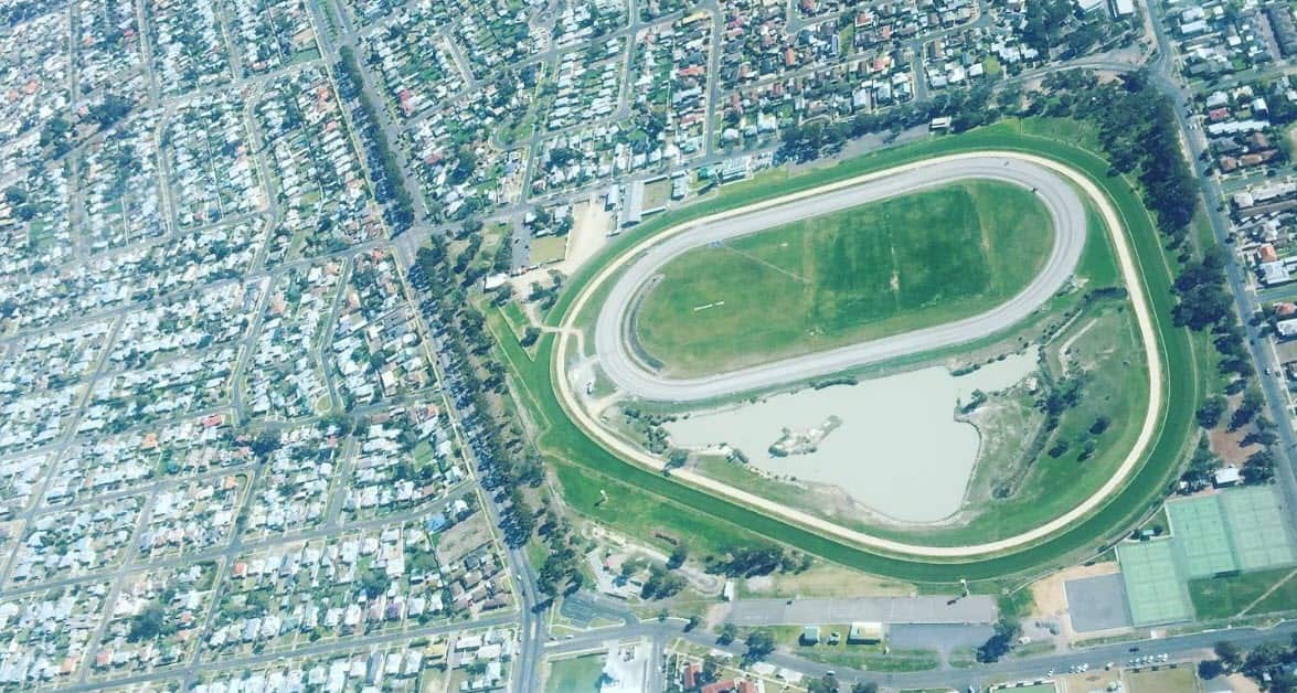 A view from Sweta's aircraft.