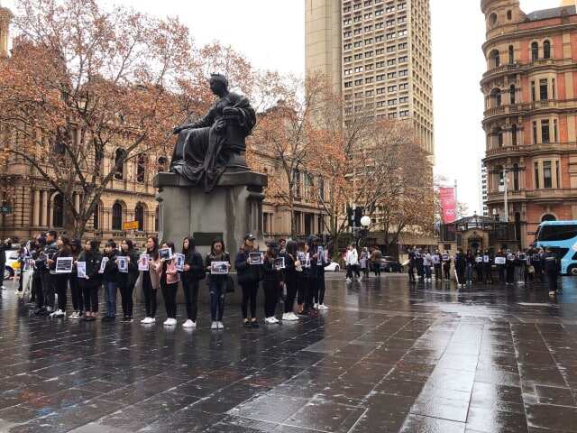Peaceful assembly at Sydney on 16 Jun 2019. (supplied)