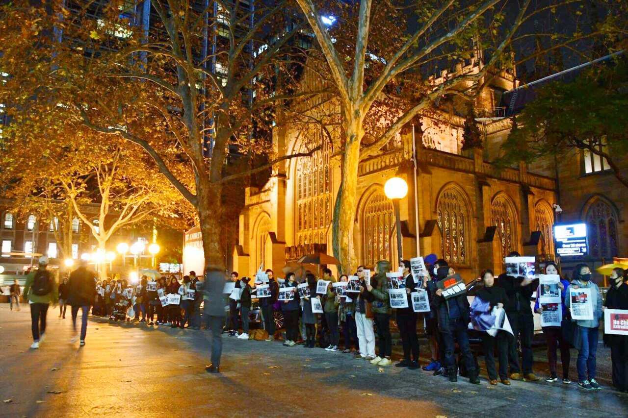 Hong Kong Australians in Sydney held assembly rally to show support to HK on 26 Jun 2019.
