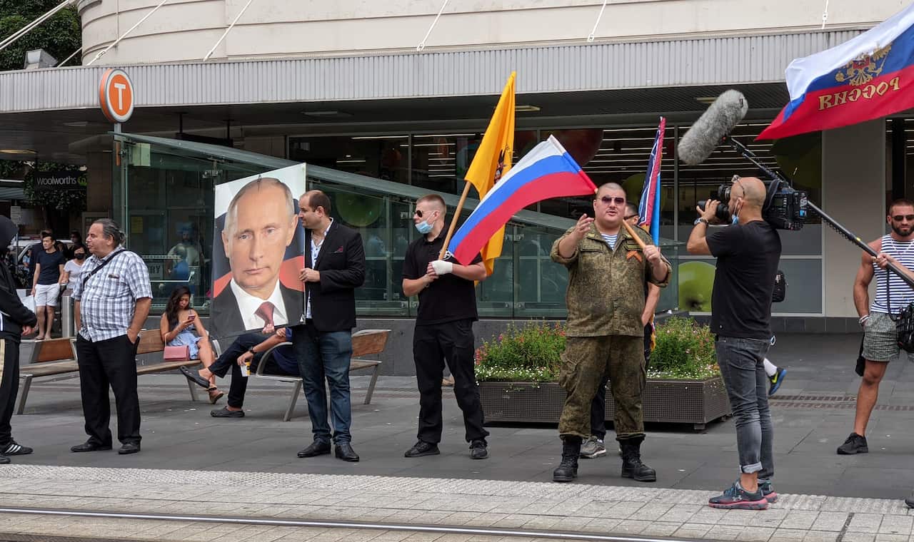 Rally to support Navalny in Sydney, 31.01.21