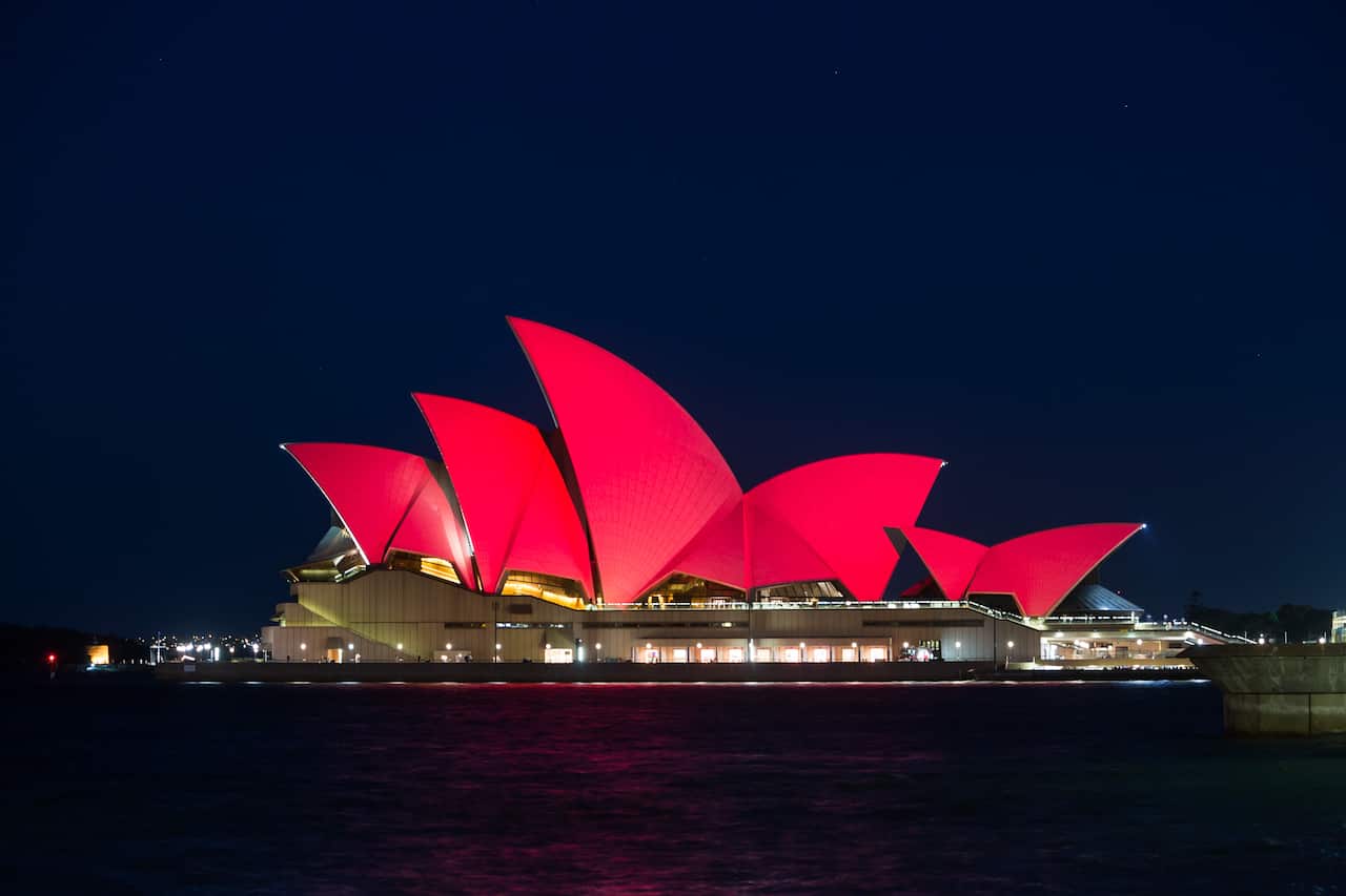 Sydney Opera House_Red (courtesy to City of Sydney)