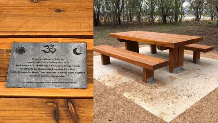 Memorial at Table Top 