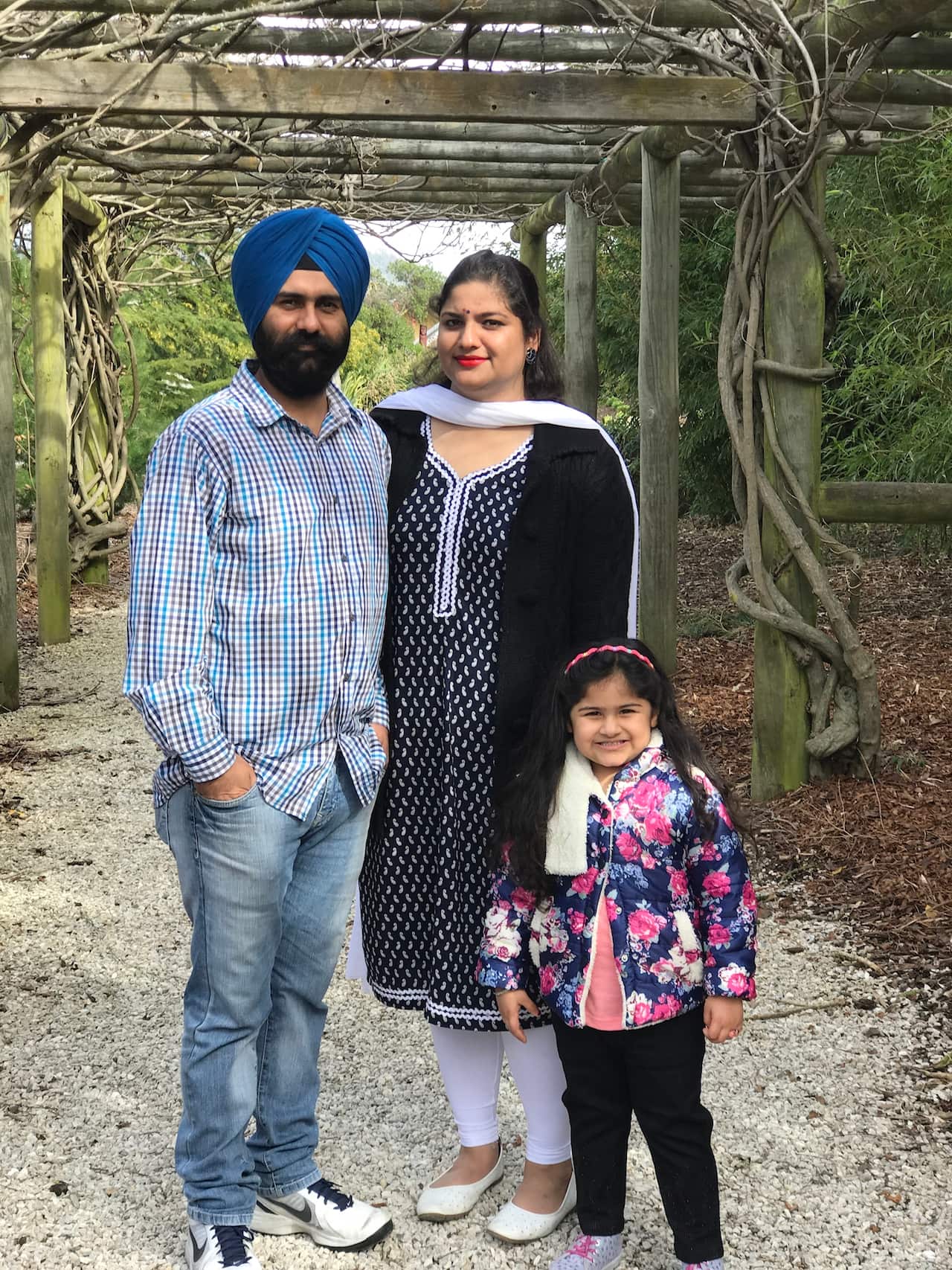 Talvinder and his family