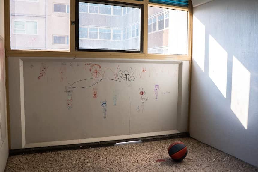 Tam Do's photograph 'Inside Play' taken inside a social housing building in Melbourne