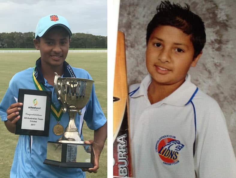 Tanveer Sangha started playing cricket at a very young age.