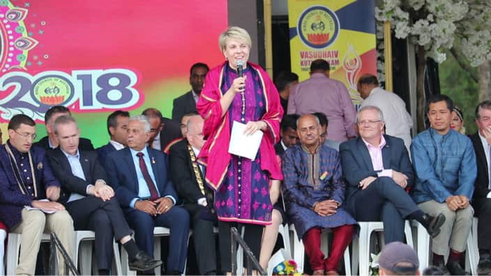 Labor deputy leader Tanya in Diwali Mela
